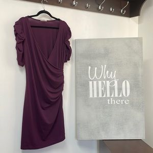 Sexy 3XL Plus-size Dress with ruched sleeves